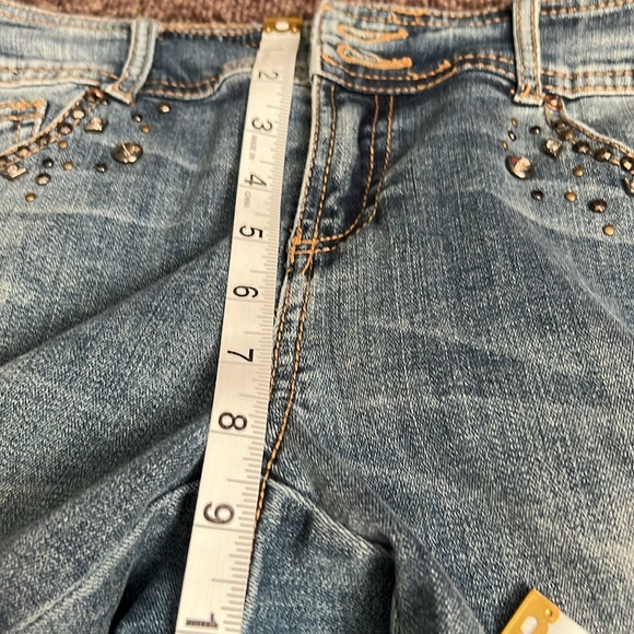 INC Denim Boyfriend Regular Fit Embellished Pocket Size 4 jeans - Picture 12 of 13